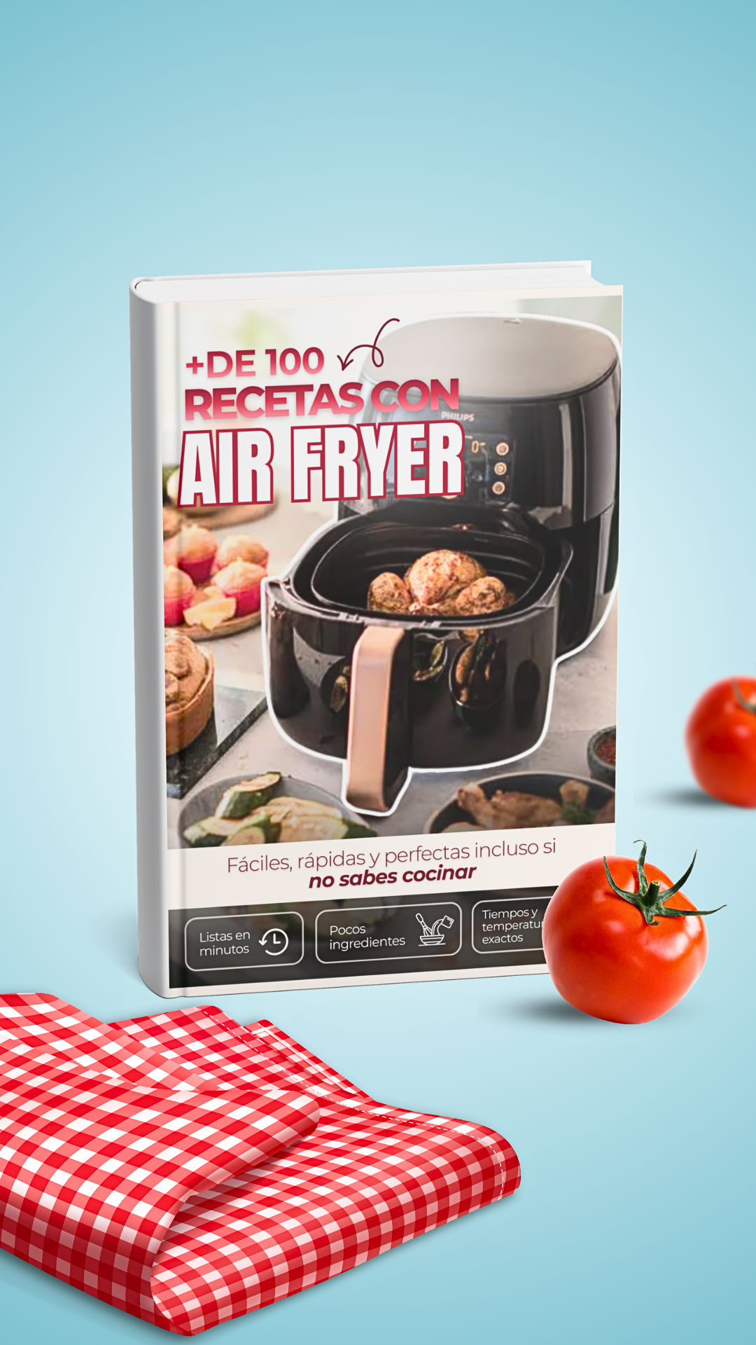 Aprende + 100 recetas con la AirFryer
